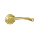 Roseta Para Puerta De Interior Curva Dorada