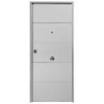 Puerta Acorazada Blanca 4 Rayas