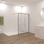 Mampara De Ducha Frontal Tenerife Decorado Marco