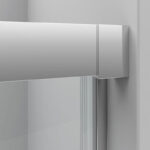 Mampara De Ducha Frontal 1 Cristal Fijo + 1 Cristal Puerta. Luxury 100 - Imagen 4