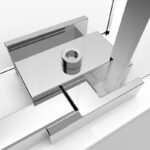 Mampara De Ducha Frontal 1 Cristal Fijo + 1 Cristal Puerta. Luxury 100 - Imagen 2