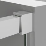 Mampara De Ducha Angular 2 Cristales Fijos + 2 Cristales Puertas. Cosmos 300 - Imagen 2