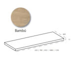 Encimera de melamina color Bambu