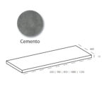 Encimera de melamina color cemento