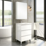 Mueble de baño Diana de 3 cajones 70cm con patas - Imagen 2