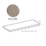 Encimera de melamina color Iron OAK