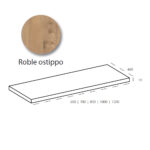 Encimera de melamina color Roble Ostippo