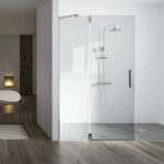 Mampara De Ducha frontal 1 Cristal Fijo + 1 Cristal Abatible Zone 200