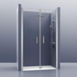 Mampara Frontal 2 Cristales con Puertas. Padel 200A