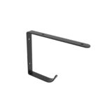 Soporte balda negro 18x14cm percha