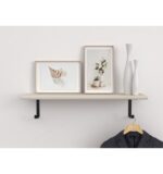 Soporte balda negro 26x13cm - Imagen 2