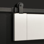 Herraje Corredera Kit Guía Vista Atlantico Negro