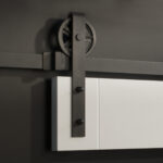 Herraje Corredera Kit Guía Vista Índico Negro