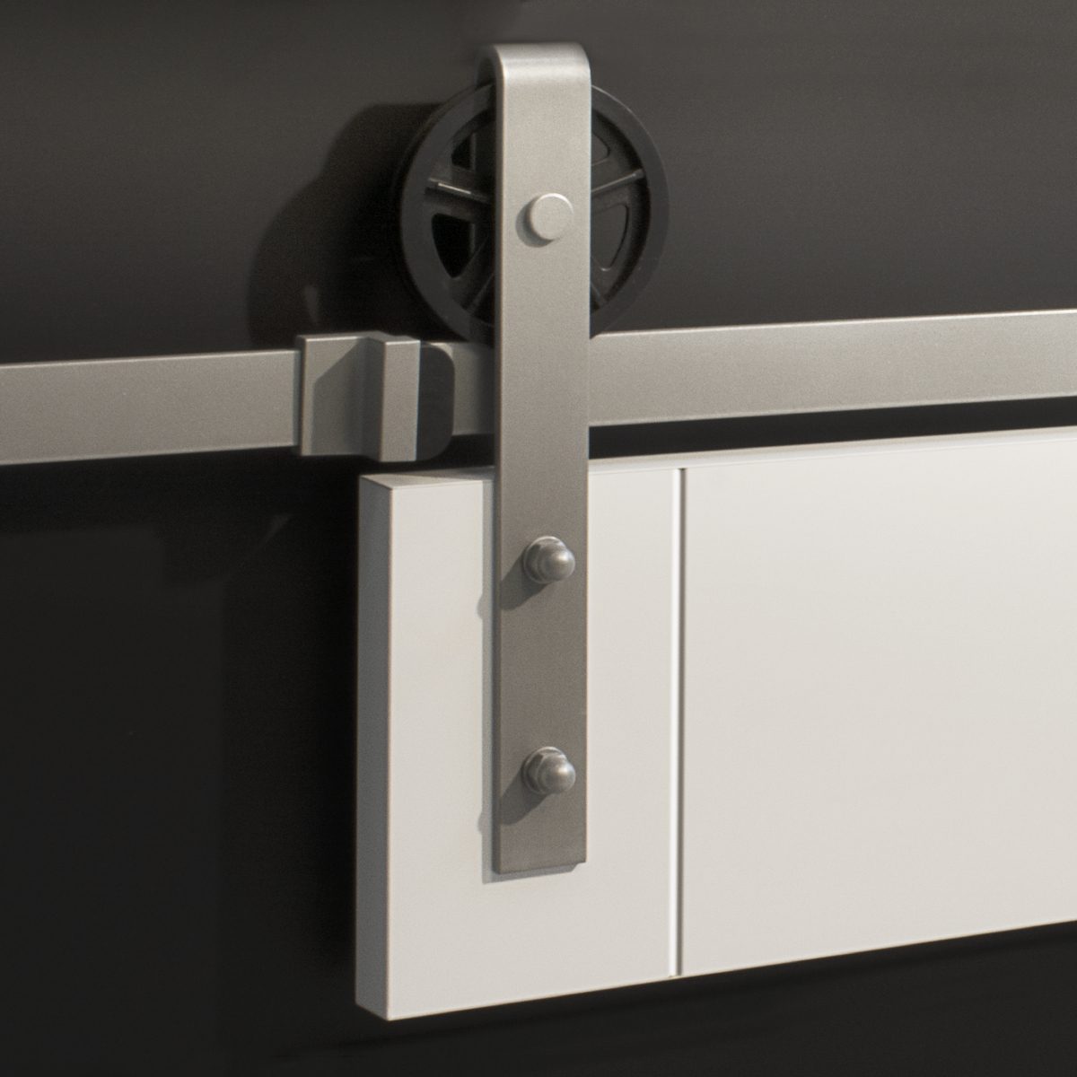 herraje corredera kit guía vista indico plata Herraje Corredera Kit Guía Vista Índico Plata - Imagen 1