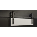 Herraje Corredera Kit Guía Vista Índico Negro - Imagen 2