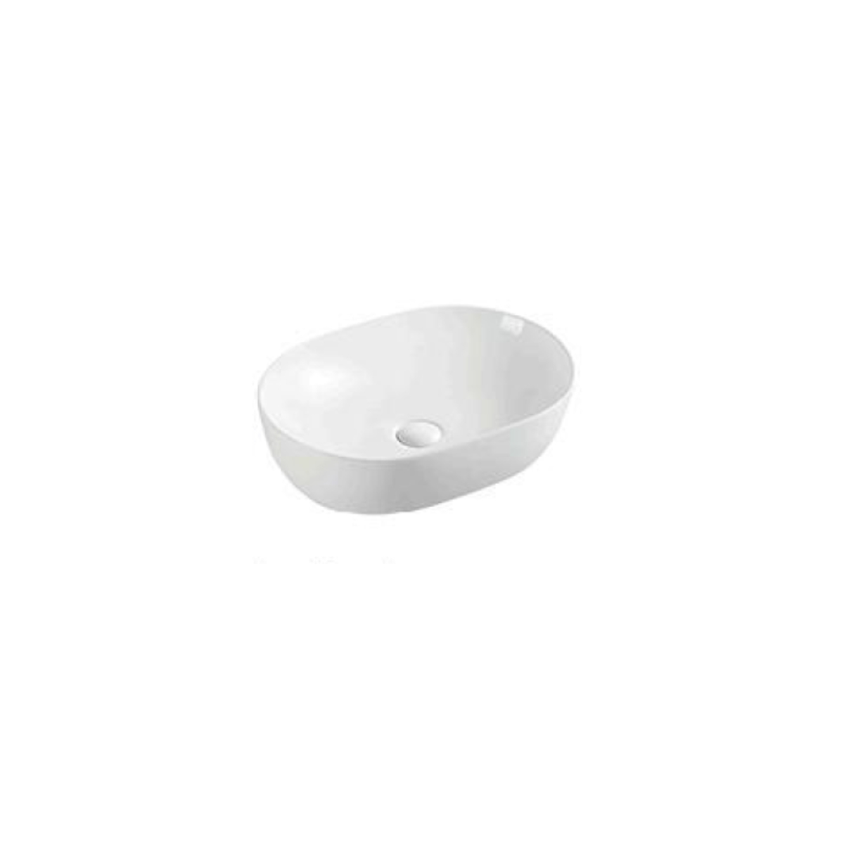 lavabo beatrice 485x350x130 Lavabo Ceramica Sobrepuesto Beatrice White - Imagen 1