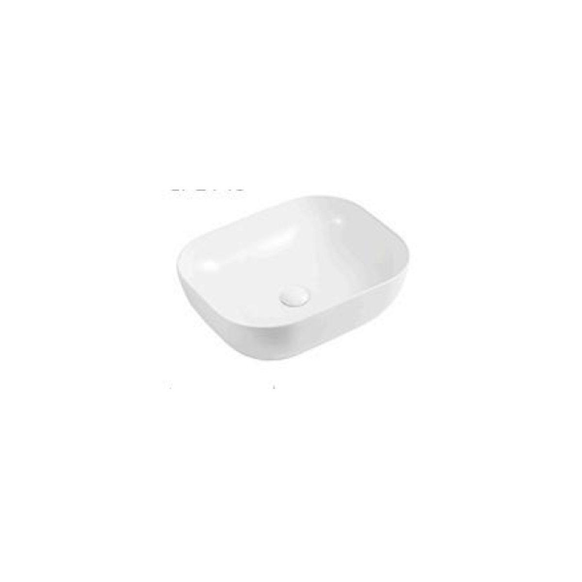 lavabo greta 490x395x150 Lavabo Ceramica Sobrepuesto Greta White - Imagen 1