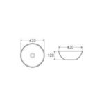 Lavabo Cristal Templado Sobrepuesto Caterina Glass - Imagen 2