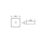 Lavabo Ceramica Sobrepuesto Alice Matt Black - Imagen 2