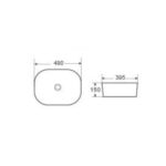 Lavabo Ceramica Sobrepuesto Giulia Matt White - Imagen 2