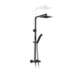 Columna Ducha Qubik Termostática Negra BUADES