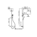 Columna Ducha Termiko 250 Termostática Cromo BUADES - Imagen 3