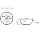 Lavabo Solid Sobre Encimera Amelie - Imagen 2