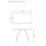 Taburete Solid Niger 420x340x420 - Imagen 3