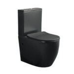 Inodoro Lotto Negro Mate Salida Dual