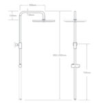 Columna Ducha Monomando Ergos Cromo - Imagen 2