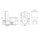 Inodoro Lavanda Blanco Salida Dual - Imagen 6