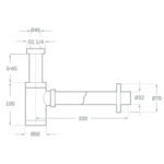 Sifón Botella Minimalista Cromo - Imagen 2