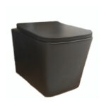 Inodoro Suspendido Dalia Negro Salida Dual+Mecanismo Cisterna