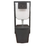 Inodoro Suspendido Dalia Negro Salida Dual+Mecanismo Cisterna - Imagen 2