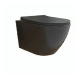 Inodoro Suspendido Lotto Negro Salida Dual+Mecanismo Cisterna