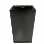 Lavabo Ceramica De Pie Lucrezia Negro Mate - Imagen 2