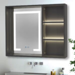 Espejo Camerino Gris+Led+Antivaho 78x65x14cm