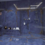 Ilustre Azul Pulido 120x120cm MAGNIFICA COLLECTION - Imagen 2