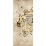 Revestimiento De Pared Panel Decoración World Map