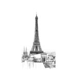 Revestimiento De Pared Panel Decoración Torre Eiffel