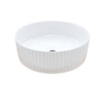 Lavabo Ceramica Sobrepuesto Katia Blanco Brillo