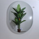 Espejo de Baño Led / Antivaho Oval. Modelo Venus Canto Blanco - Imagen 2