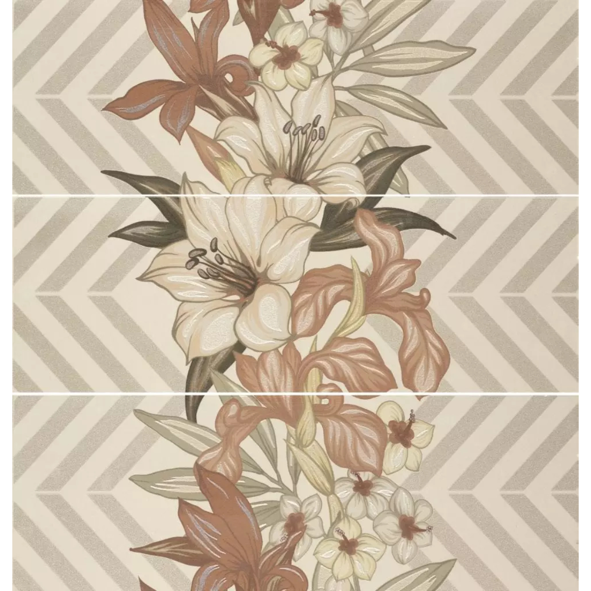 decor set 3 mia cream 31,6x90bianco Decor Set (3) Mia Cream Brillo 31,6x90cm APE - Imagen 1