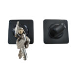 Condena Cuadrada Camboya Con Llave Negro Mate