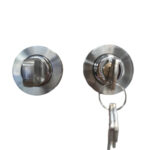 Condena Redonda Tonga Con Llave Niquel Satinado