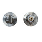 Condena Redonda Tonga Con Llave Niquel Satinado - Imagen 2