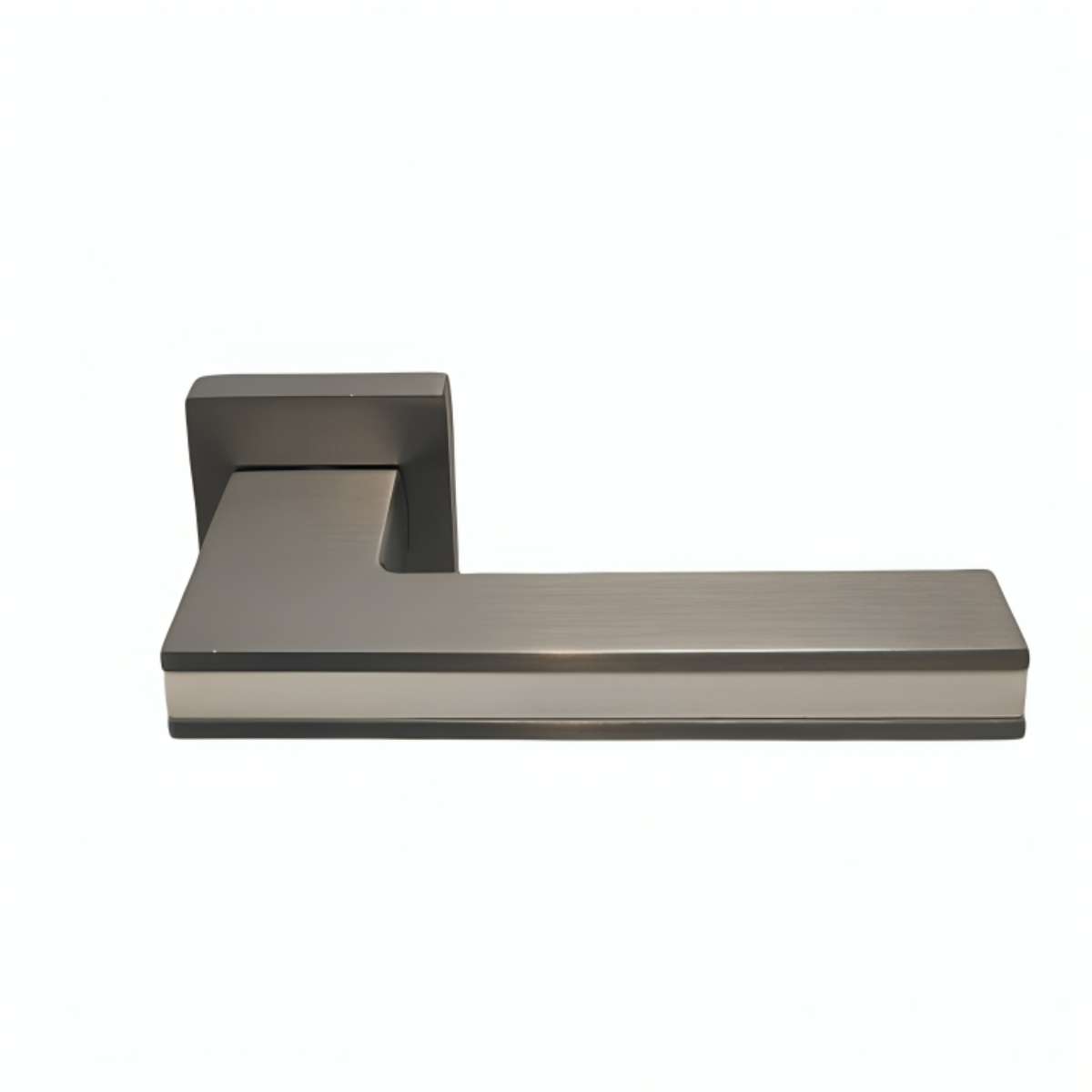 mykonos niquel blanco (5) Roseta Para Puerta De Interior Mykonos Niquel Satinado+Blanco - Imagen 1