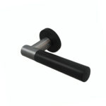 Roseta Para Puerta De Interior Naxos Cromo Satinado+Negro Mate - Imagen 3