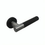 Roseta Para Puerta De Interior Naxos Cromo Satinado+Negro Mate - Imagen 2