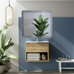 Espejo de Baño Led / Antivaho Rectangular. Modelo Jupiter Canto Blanco y Marco Aluminio Cromo - Imagen 2